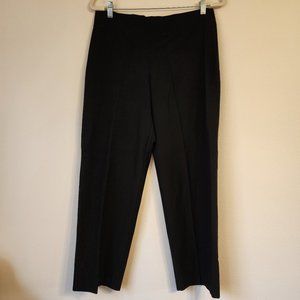 Eileen Fisher Women Elastic Waist Pull on Pant, Size L, Black,Classic, Casual.